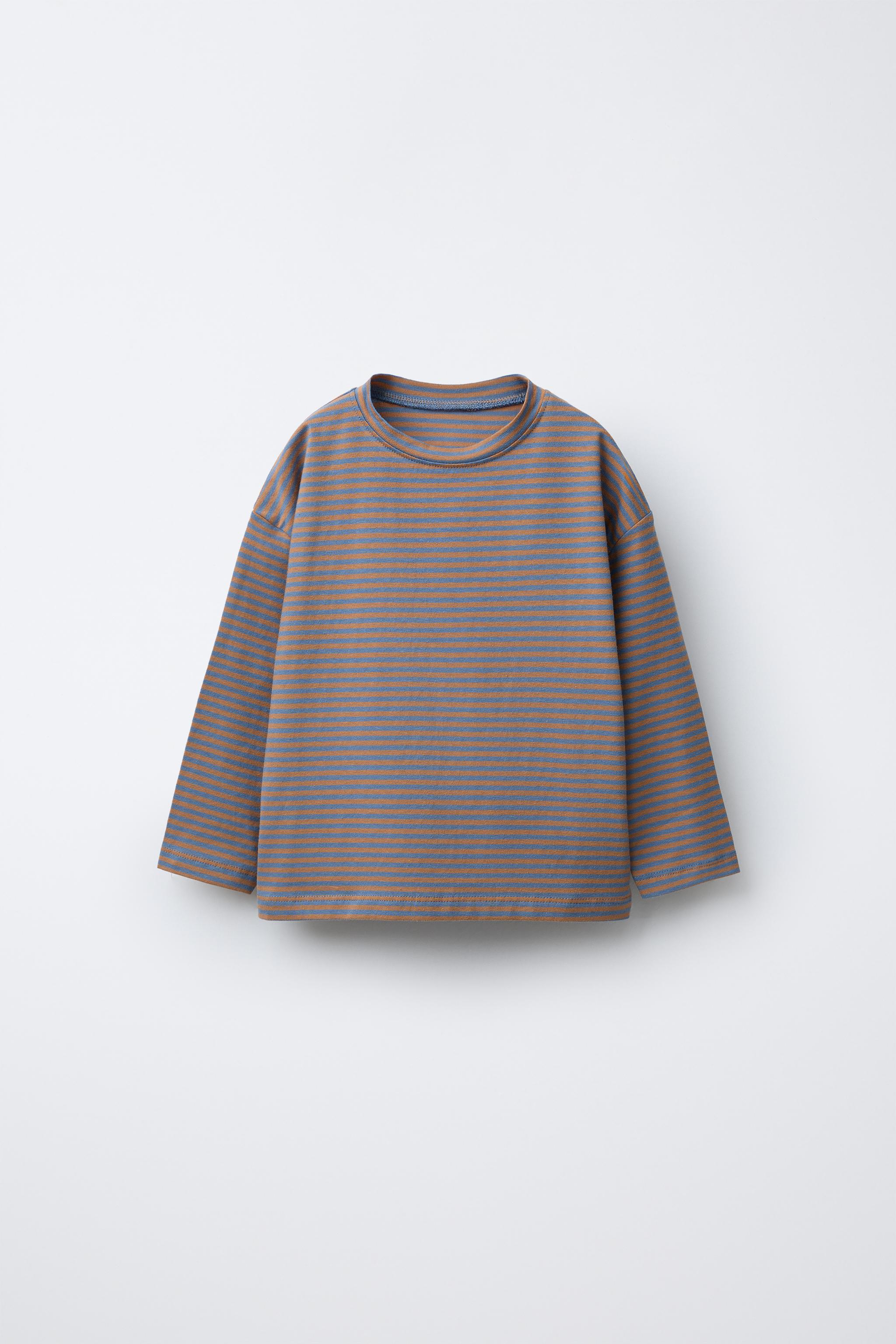STRIPED PRINT T-SHIRT